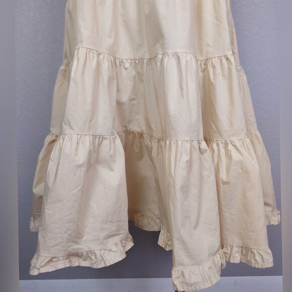 Ulla Johnson Hope Tiered Tie Shoulder Cotton Dress Size Medium Summer Wedding - Picture 15 of 16